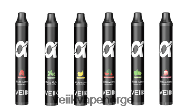 VEIIK Micko Alpha engangs vape 600 puffs 500 mah flere smaker P6L86V58 VEIIK Airo Norge