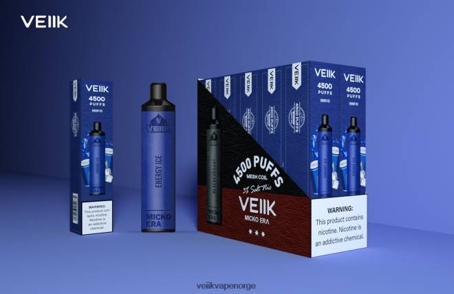 VEIIK Micko Era 4500 puff engangs 30 mg energi is P6L86V7 VEIIK Micko Norge
