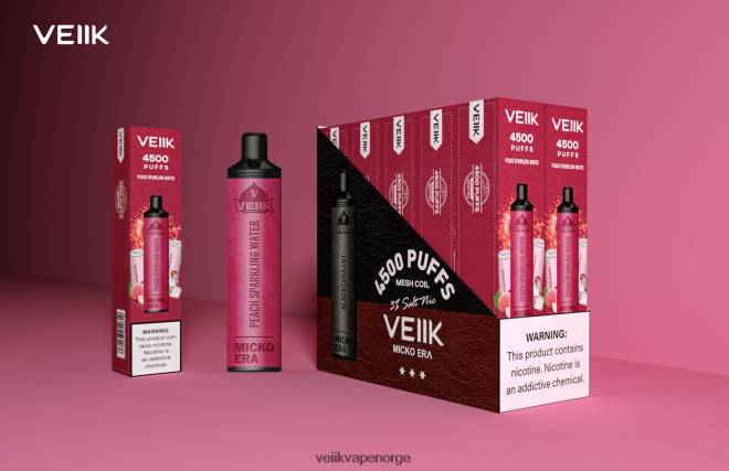 VEIIK Micko Era 4500 puff engangs 30 mg fersken glitrende vann P6L86V3 VEIIK Vape Price