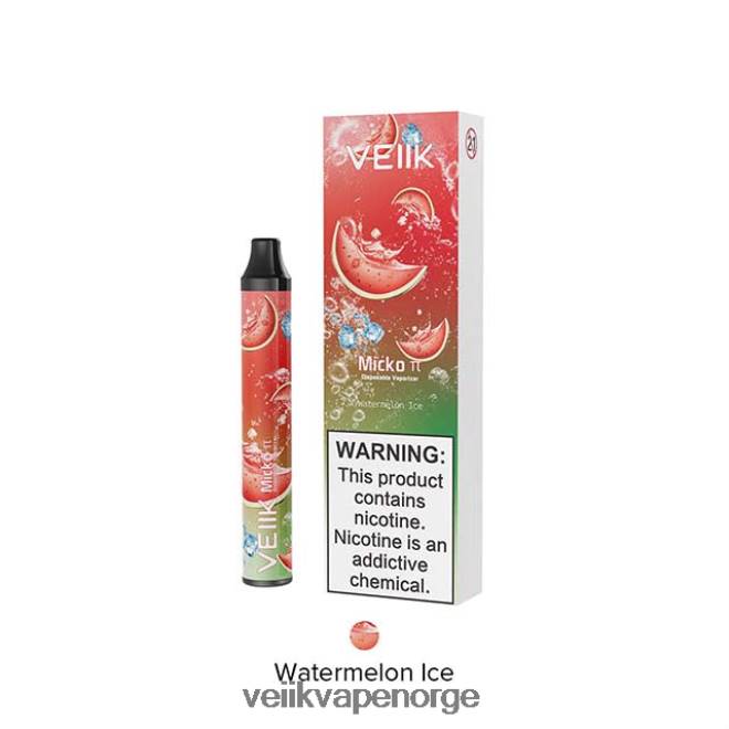 VEIIK Micko Pie engangs vape 600 puff vannmelon is P6L86V21 VEIIK Vape Norge