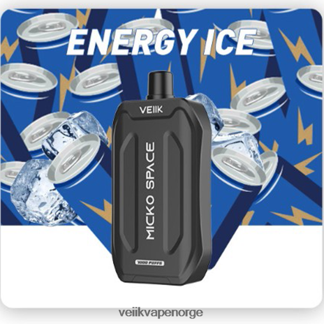VEIIK Micko Space engangs vape 7000 puff energi is P6L86V34 VEIIK E Liquid