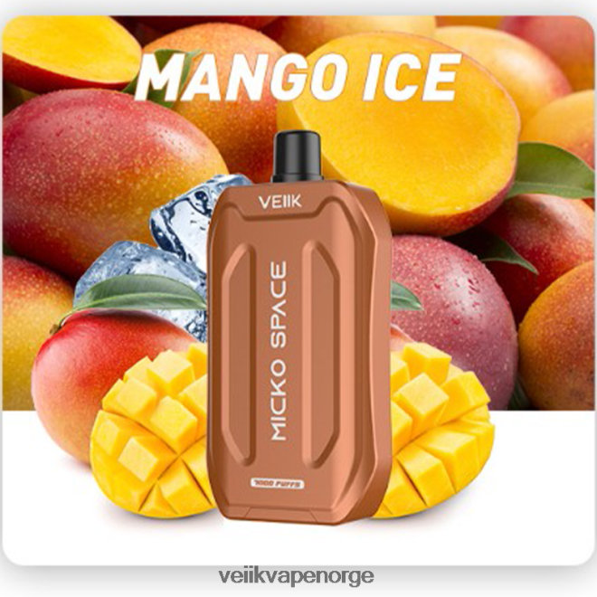 VEIIK Micko Space engangs vape 7000 puff mango is P6L86V40 VEIIK Airo Pod