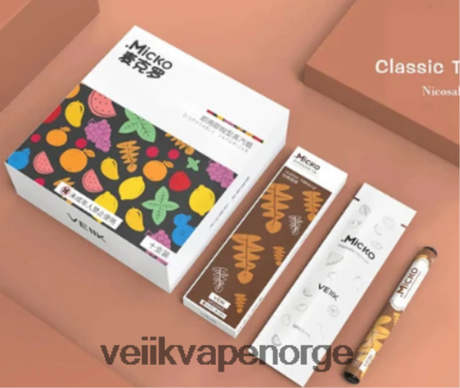 VEIIK Micko engangsvape 400 puffs 310mah 10stk flere smaker P6L86V56 VEIIK Micko Q Norge