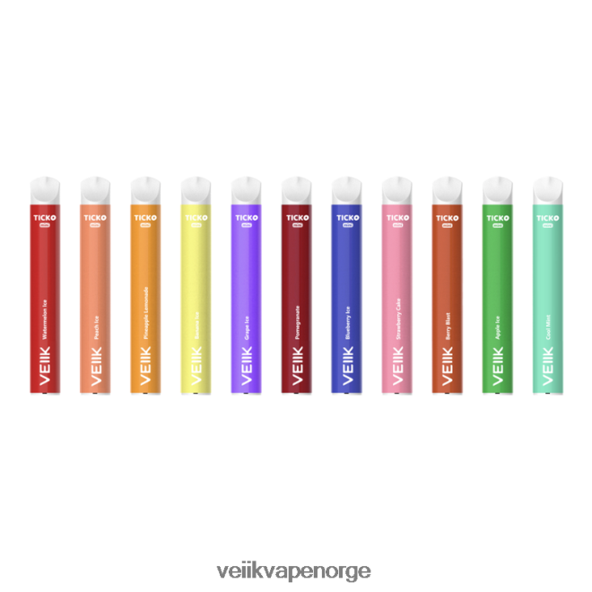 VEIIK Ticko engangs vape 800 puffs flere smaker P6L86V30 VEIIK Airo Pod